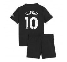 Manchester City Rayan Cherki #10 Koszulka Wyjazdowa dzieci 2025-26 Krótki Rękaw (+ krótkie spodenki)